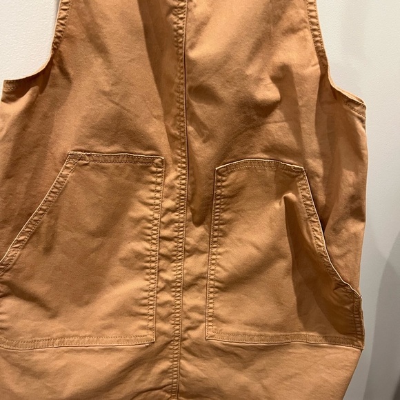 Garage Versatile Layering Camel/Tan Dress Overalls with Pockets Size S - Picture 3 of 11